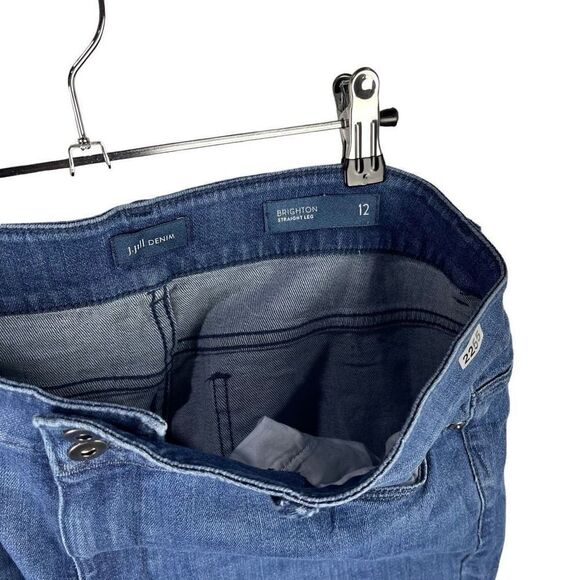 J. Jill Straight Jeans 12 Women’s Dark Wash Pre-Owned [#2255] - Picture 5 of 6